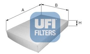 5300600 UFI Фильтр, воздух во внутренном пространстве