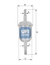 3102700 UFI Фильтр топливный