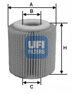 2515000 UFI фильтр масляный