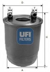 2411100 UFI Топливный фильтр
