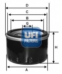 2358300 UFI Масляный фильтр