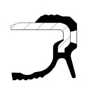 19036885B CORTECO Сальник колен.вала задний 90x104x9