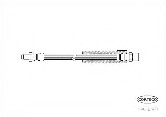 19018507 CORTECO шланг тормозной fr bmw e606530