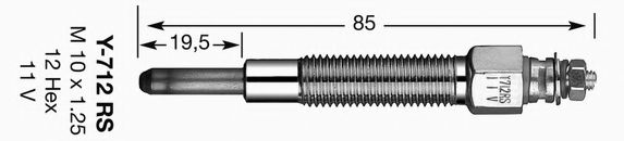 6140 NGK свеча накала