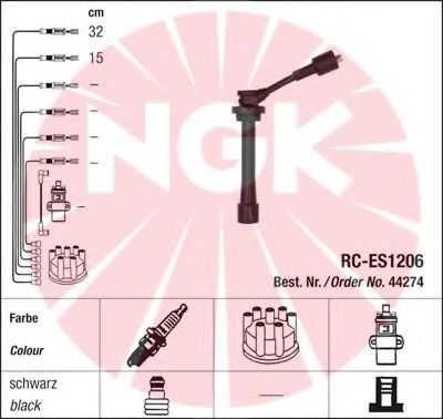 44274 NGK провода вв suzuki ignis 03- rc-es1206