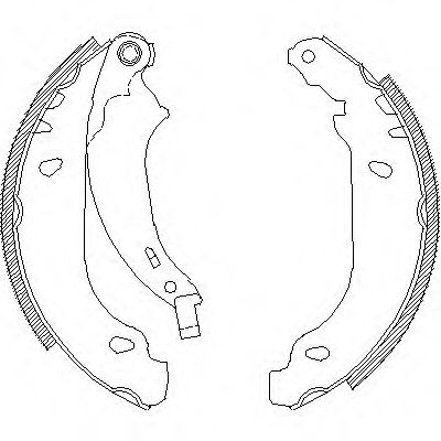 407600 REMSA колодки барабанные peugeot 206 1.1i-1.9d 98>