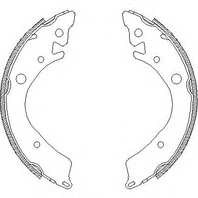 408400 REMSA Колодки торм.бараб.[2x35-AKE]