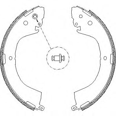 411900 REMSA колодки барабанные