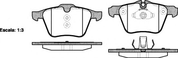 121700 REMSA Колодки тормозные FORD MONDEO 4 07- 2.5 перед.