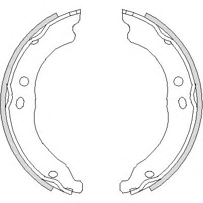 475000 REMSA Колодки тормозные барабанные