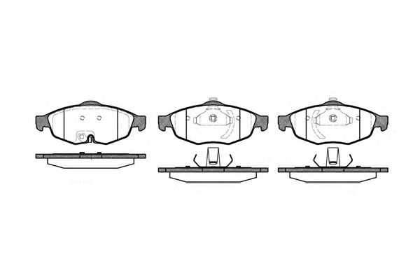 081202 REMSA Колодки тормозные CHRYSLER SEBRING -07 перед.