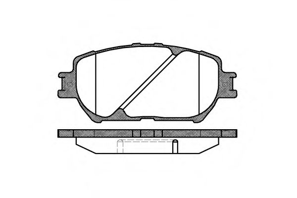 088400 REMSA Колодки тормозные TOYOTA CAMRY -06 перед.