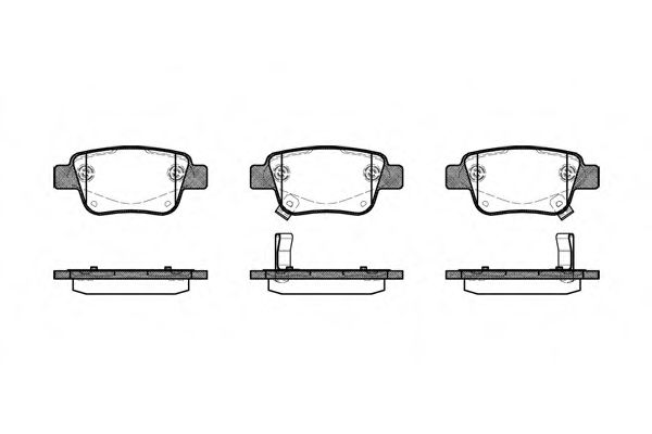 104702 REMSA Колодки дисковые з. toyota avensis 1.6i-2.4 d-4d 03