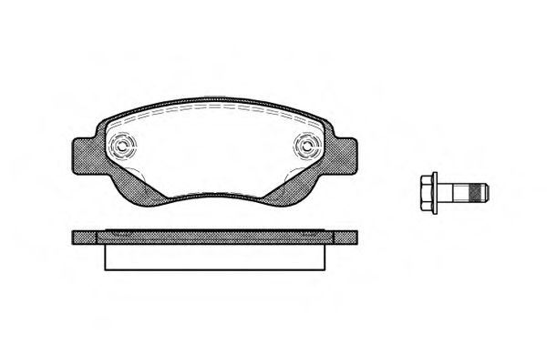 117700 REMSA колодки дисковые п. citroen c1, peugeot 107, toyota aygo 1.01.4hdi 05>