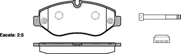 124500 REMSA колодки дисковые п. mb sprinter 209cdi-324cdi, vw crafter 3035 2.5tdi 06>