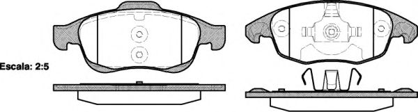 124800 REMSA Колодки тормозные PSA BERLINGO/C4/DS4/PARTNER 08- перед.