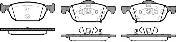 138402 REMSA Колодки тормозные HONDA ACCORD/CIVIC 08- перед.