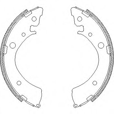 436700 REMSA Колодки тормозные барабанные Honda Civic 1,3-1,6 91-95(4двер), Civic 1,4-1,6 95-