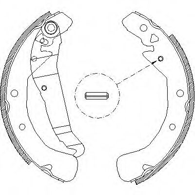 442200 REMSA колодки барабанные opel astra f van 1.4-1.7td 96-98vectra b 1.6i 95-02