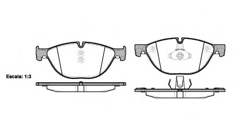 141400 REMSA Колодки тормозные BMW 5(F10)/6(F12)/7(F01) 09- перед.