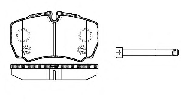 084910 REMSA Колодки тормозные FORD TRANSIT 06- задн.