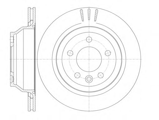 6116010 REMSA Диск тормозной VW MULTIVAN Mk V (7HM, 7HN, 7HF, 7EF, 7EM, 7EN)