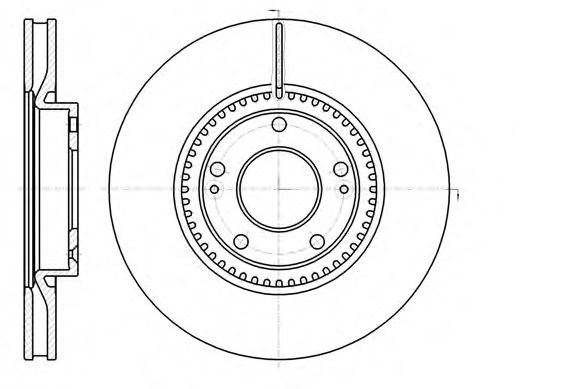 6121710 REMSA Диск тормозной HYUNDAI i30