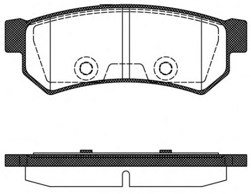 104810 REMSA Колодки тормозные CHEVROLET LACETTINUBIRA 5- задн.