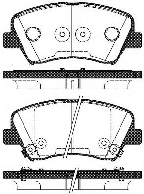 141232 REMSA С антискрипередние пластинами hyundai elantrai30 all 11