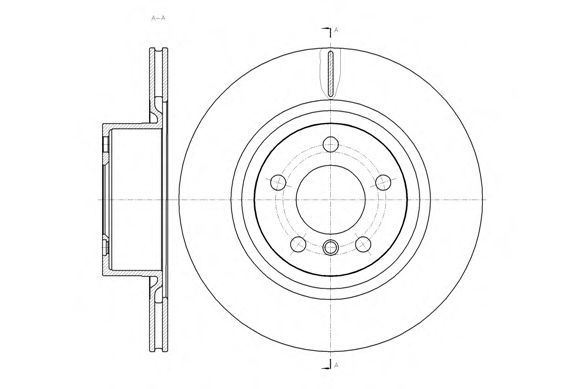 6145510 REMSA Диск тормозной задний вентилир. bmw f25