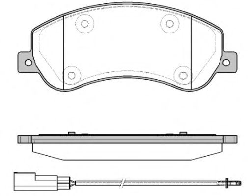 125011 REMSA 125 11_колодки дисковые передние Ford Transit 2.2-3.2iTDCi 6>