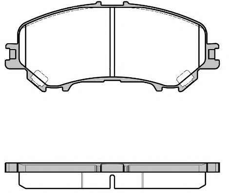 131822 REMSA Колодки тормозные NISSAN X-TRAIL(32) 14- передние 