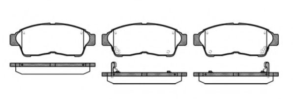 040202 REMSA Колодки тормозные TOYOTA COROLLA/CARINA E/RAV 4 -05 перед.