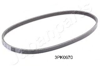 DV3PK0670 JAPANPARTS Поликлиновой ремень