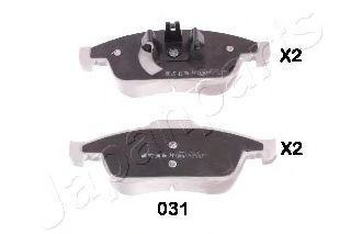 PA031AF JAPANPARTS Колодки торм.пер.