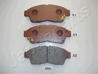 PA264AF JAPANPARTS Комплект тормозных колодок, дисковый тор...