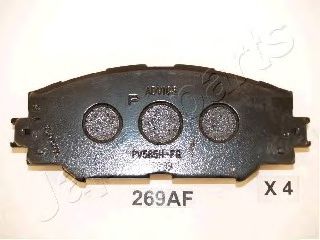 PA269AF JAPANPARTS Комплект тормозных колодок, дисковый тор...