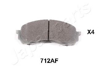 PA712AF JAPANPARTS Колодки тормозные дисковые передн Subaru Impreza 1.51.6 >