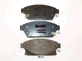 PAW13AF JAPANPARTS К-т торм.колод.диск.пер.Chevrolet Cruze 09- 1.6,1.8,2.0CRDi 16"