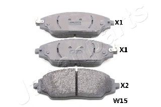 PAW15AF JAPANPARTS Колодки торм.диск.