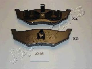 PP016AF JAPANPARTS Комплект тормозных колодок