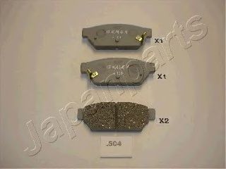 PP504AF JAPANPARTS Колодки торм.диск.зад. Mitsubishi Carisma 1,6-16v/1,8-16v/1,9TDI 95-> Colt 1,6 91-96 ,Galant 1,6/1,8