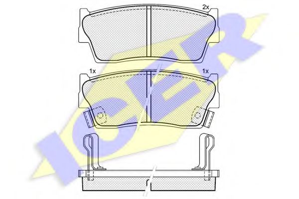 141002 ICER тормозные колодки