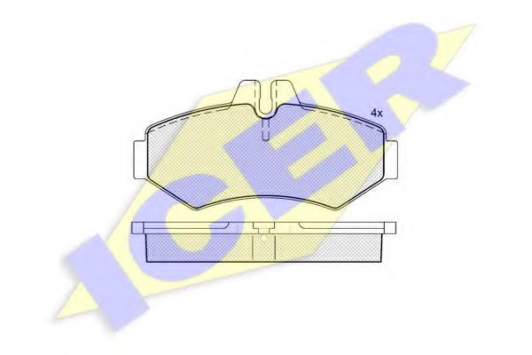 141289 ICER тормозные колодки