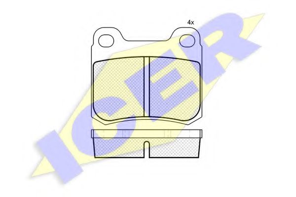 180517 ICER тормозные колодки