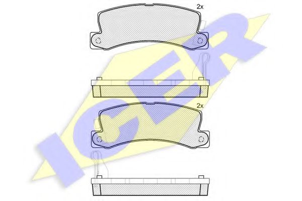 180734 ICER тормозные колодки