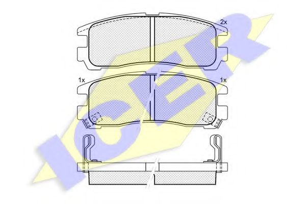 180981 ICER тормозные колодки