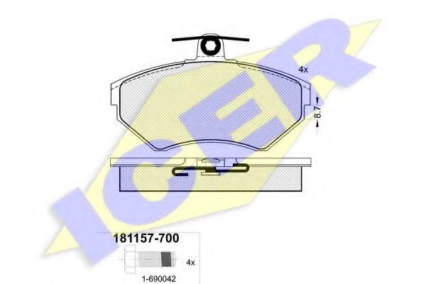 181157700 ICER торм кол gdb1266 ,gdb1366,f16340