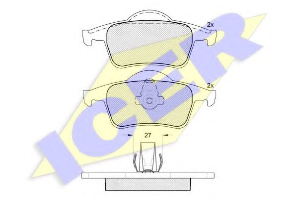 181298 ICER тормозные колодки
