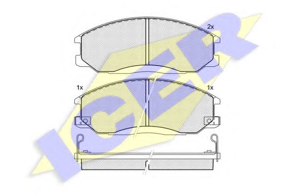 181372 ICER тормозные колодки